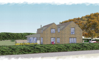 street elevations of new build house