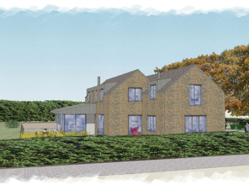 A new build house in Kent starts on site