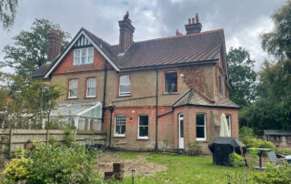 photo of rear of house before works carried out