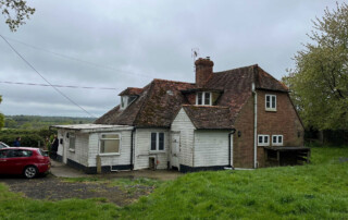 photo of existing house on plot
